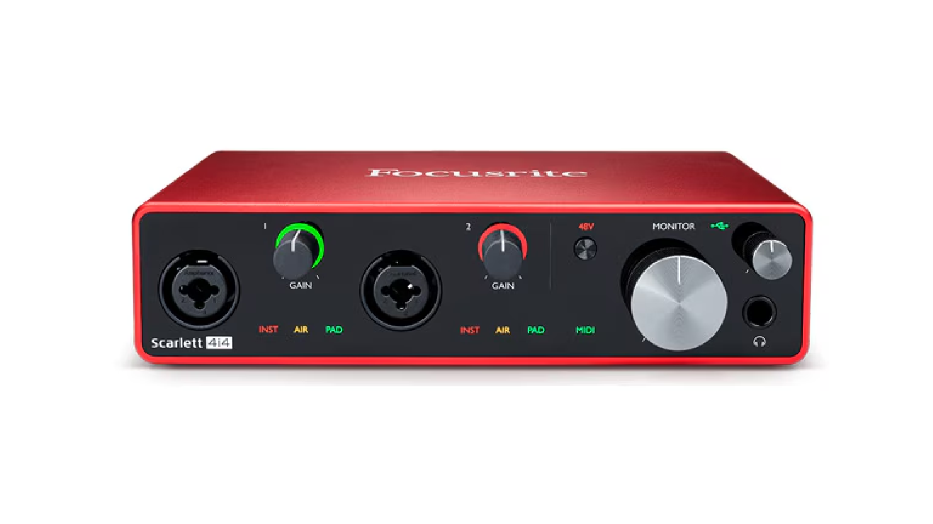 Focusrite Scarlett 4i4 - レンタル | Gorilla Rental